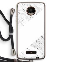 Biggest stripe: Motorola Moto Z Force Transparant Hoesje met koord