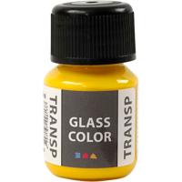 Creativ Company Glass color transparent, citroengeel, 30 ml/ 1 fles