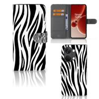 OnePlus Nord 3 | Telefoonhoesje | Met pasjeshouder | Zebra