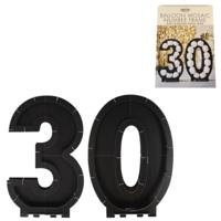 Ginger Ray ballon mozaiek 30 cijfer zwart 83 cm | 4 stuks