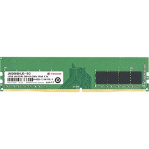 Transcend JetRAM Werkgeheugenmodule voor PC DDR4 16 GB 1 x 16 GB Non-ECC 2666 MHz 288-pins DIMM CL19 JM2666HLE-16G