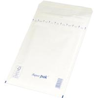 OFFICE products luchtkussenenveloppen, met stripsluiting, 150 x 215 mm, wit, pak van 5 stuks
