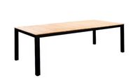 Arashi dining table 220x100cm. alu black/teak - Yoi