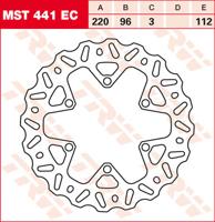 TRW Remschijf, remschijven voor de moto, MST441EC