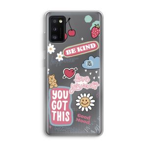 Positivity: Samsung Galaxy A41 Transparant Hoesje
