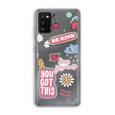 Positivity: Samsung Galaxy A41 Transparant Hoesje