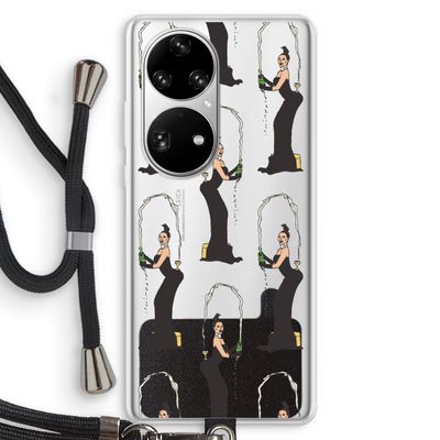 Pop Some Kim: Huawei P50 Pro Transparant Hoesje met koord