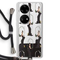 Pop Some Kim: Huawei P50 Pro Transparant Hoesje met koord