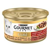 GOURMET GOLD FIJNE HAPJES KALKOEN / EEND
