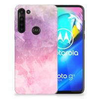 Smartphone hoesje Motorola Moto G8 Power Pink Purple Paint