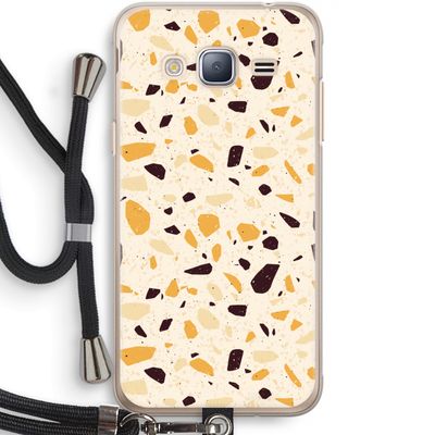 Terrazzo N°13: Samsung Galaxy J3 (2016) Transparant Hoesje met koord
