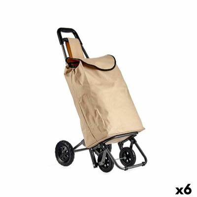 Winkelwagen Kinvara WR3069-3 Zwart Beige 30 L 22 x 98 x 38 cm (6 Stuks)