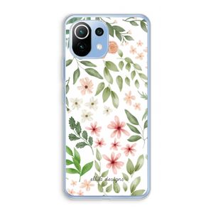 Botanical sweet flower heaven: Xiaomi Mi 11 Lite Transparant Hoesje