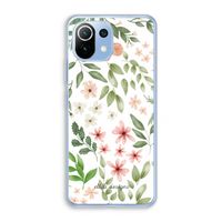 Botanical sweet flower heaven: Xiaomi Mi 11 Lite Transparant Hoesje