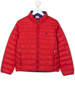 POLO RALPH LAUREN KIDS veste bomber à logo brodé - Rouge - thumbnail