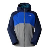 The North Face Stratos Regenjas Heren Monument Grey - TNF Blue - Summit Navy L