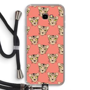 Tijger: Samsung Galaxy J4 Plus Transparant Hoesje met koord