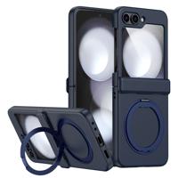 Lunso Samsung Galaxy Z Flip 7 FE / Z Flip6 backcover hoesje met MagSafe-ring - Donkerblauw
