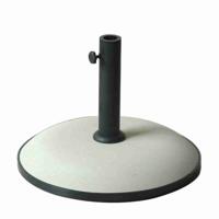 Marbueno Base Parasol Rond 50x37 cm 25KG Wit Tuin, Zwembad en Terras 10453