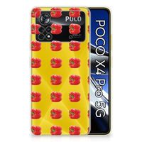 Xiaomi Poco X4 Pro 5G Siliconen Case Paprika Red - thumbnail
