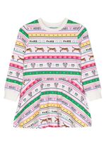 Kenzo Kids robe à imprimé graphique - Rose - thumbnail