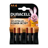 Duracell Plus Power Boost AA 4 pack