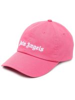 Palm Angels casquette en coton à logo brodé - Rose