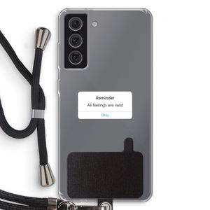 Reminder: Samsung Galaxy S21 FE Transparant Hoesje met koord