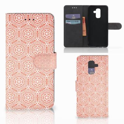 Samsung Galaxy A6 Plus 2018 | Telefoon Hoesje | Pattern Orange