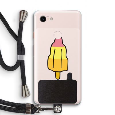 Raketijsje: Pixel 3 XL Transparant Hoesje met koord