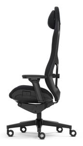Fractal Design FD-CH-RE1A-01 gamestoel PC-gamestoel Gecapitonneerde zitting Zwart