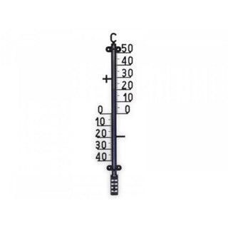Thermometer 40 x 10 cm zwart