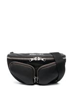 Bimba y Lola petit sac banane Pocket en cuir - Noir - thumbnail