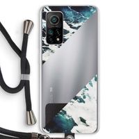 Golven: Xiaomi Mi 10T 5G Transparant Hoesje met koord