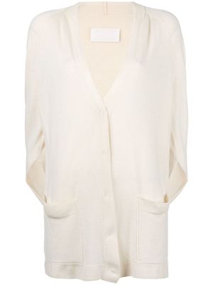 Maison Martin Margiela Pre-Owned cardigan long à col v - Tons neutres