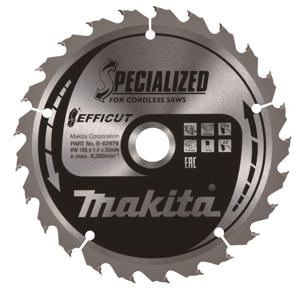 Makita Accessoires Cirkelzaagblad Hout Efficut 185x30x1,45 24T 23g - E-08682