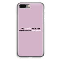 uw waarde daalt niet: iPhone 8 Plus Transparant Hoesje