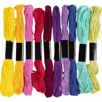 Creativ Company Borduurgaren, dikte 1 mm, kleurrijk, 10x8 m/ 1 doos