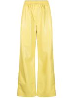 Nanushka pantalon en cuir artificiel - Jaune