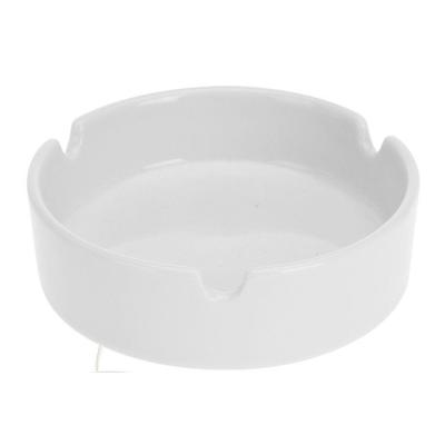 Excellent Houseware Asbak - wit - porselein - 10 cm - Binnen/buiten gebruik