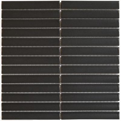 Mozaiek Tegel Sevilla 29,6x30 cm Finger Mat Carbon Gray The Mosaic Factory