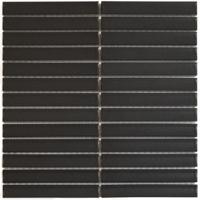 Mozaiek Tegel Sevilla 29,6x30 cm Finger Mat Carbon Gray The Mosaic Factory