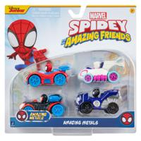 Jazwares Spidey and his amazing friends - speelgoedauto's metaal, 4st. Jazwares Spidey and his amazing friends - speelgoedauto's metaal, 4st.