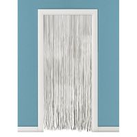 Vliegengordijn/deurgordijn PVC spaghetti grijs 90 x 220 cm - thumbnail