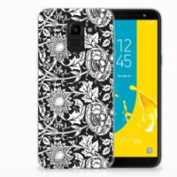 Samsung Galaxy J6 2018 | TPU Case | Black Flowers