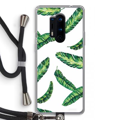 Lange bladeren: OnePlus 8 Pro Transparant Hoesje met koord