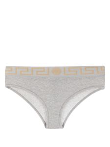 Versace culotte à motif Medusa en jacquard - Gris