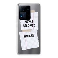 No Girls Allowed Unless: Xiaomi Mi Mix 4 Transparant Hoesje