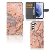 Samsung Galaxy S22 | Bookcase | Marmer Oranje