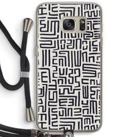 Moroccan Print: Samsung Galaxy S7 Transparant Hoesje met koord